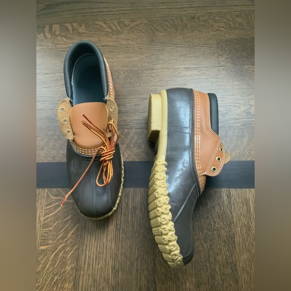 L.L. BEAN Men’s Bean Boots Gumshoes Tan Brown MEN’S size 14 BRAND NEW - Picture 8 of 14